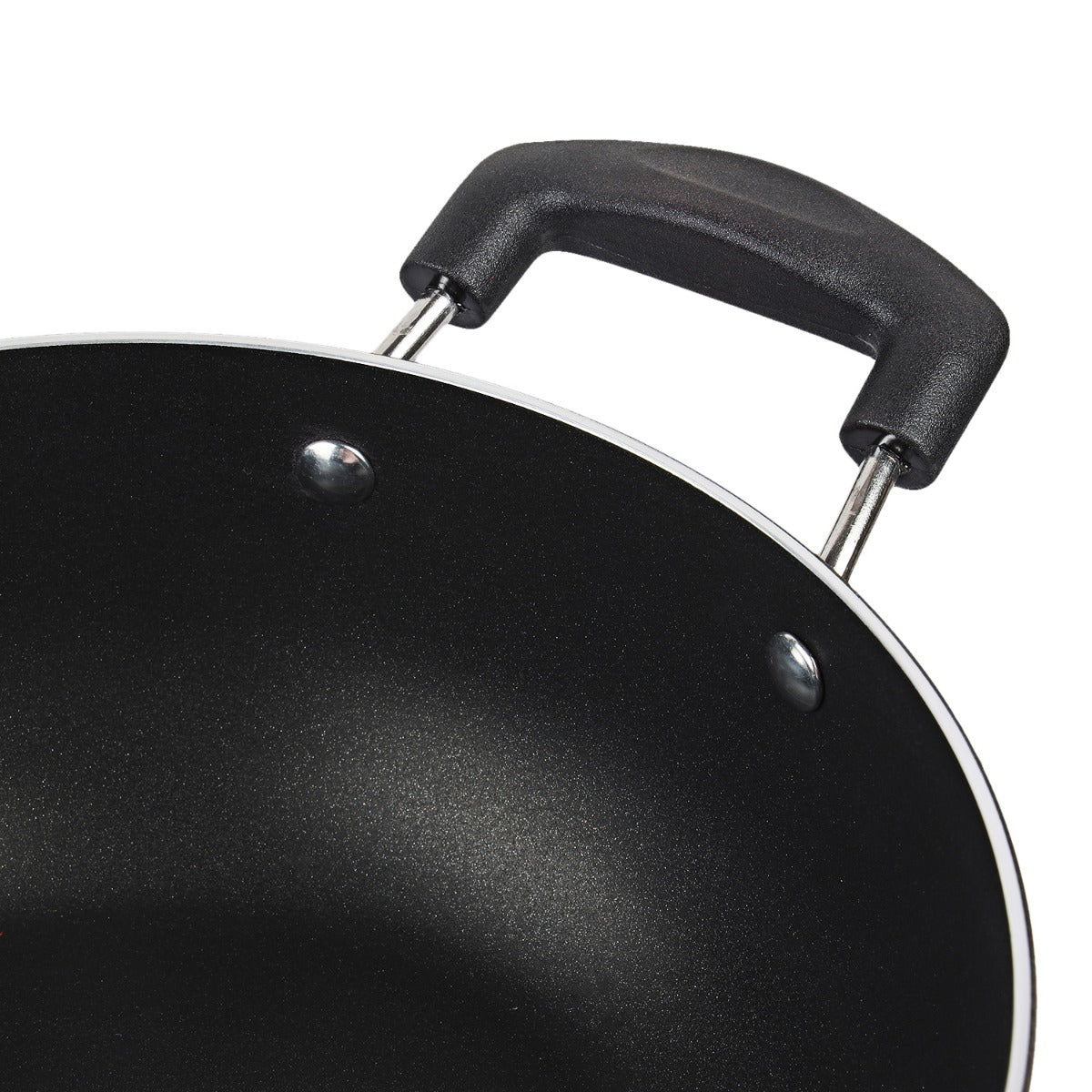 3 Pc Non Stick Cookware Set – Fry Pan, Tawa & Kadhai with Lid, Induction Friendly