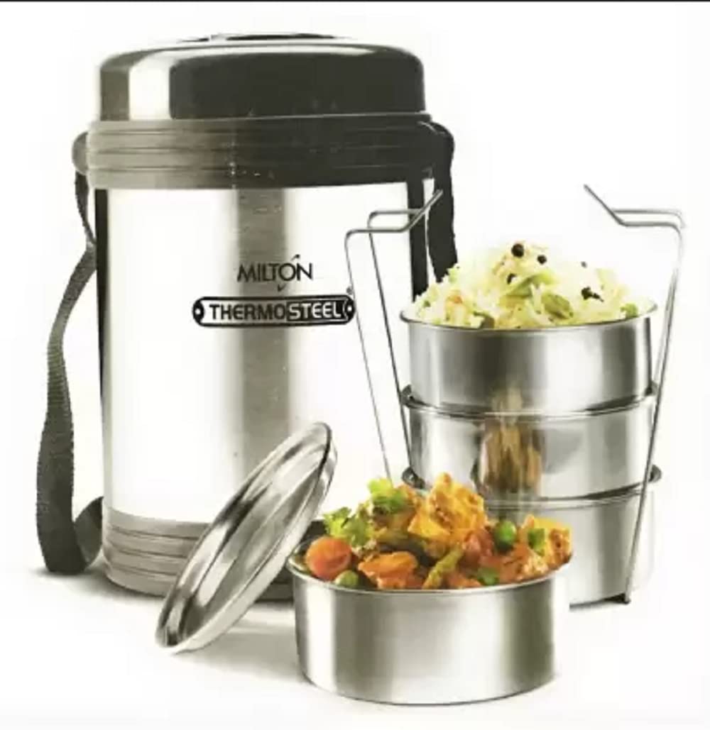 Milton Legend Insulated Tiffin Box – Stainless Steel, Durable Lunch Carrier