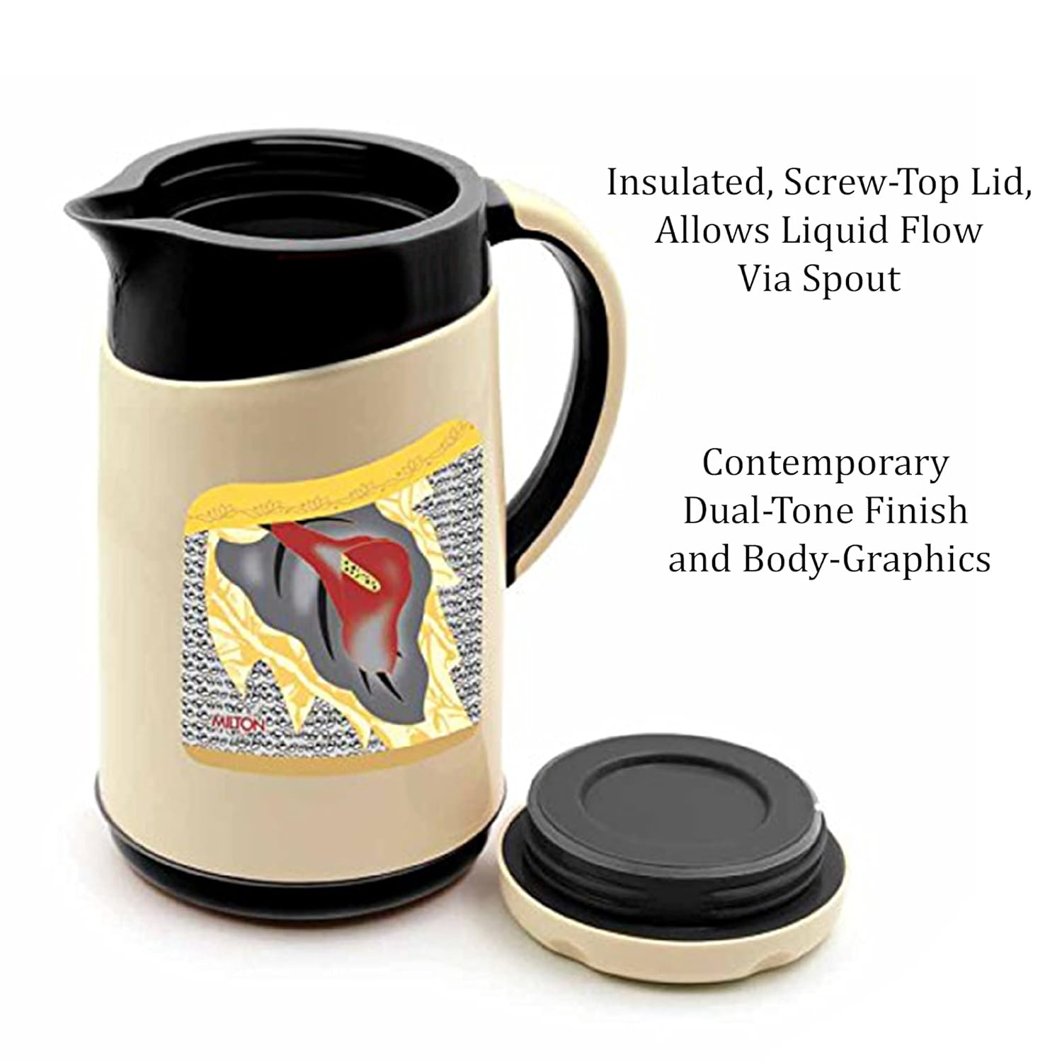 Milton Viva Tuff 1000 Water Jug – 1 Litre, Inner Stainless Steel
