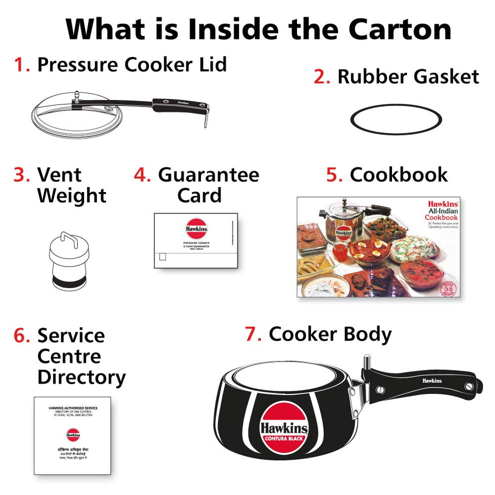 Hawkins Contura Hard Anodised Aluminium Pressure Cooker | Black