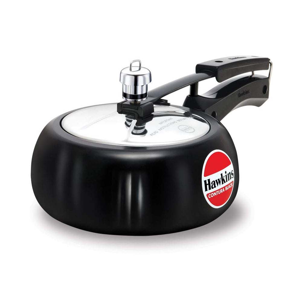 Hawkins Contura Hard Anodised Aluminium Pressure Cooker | Black