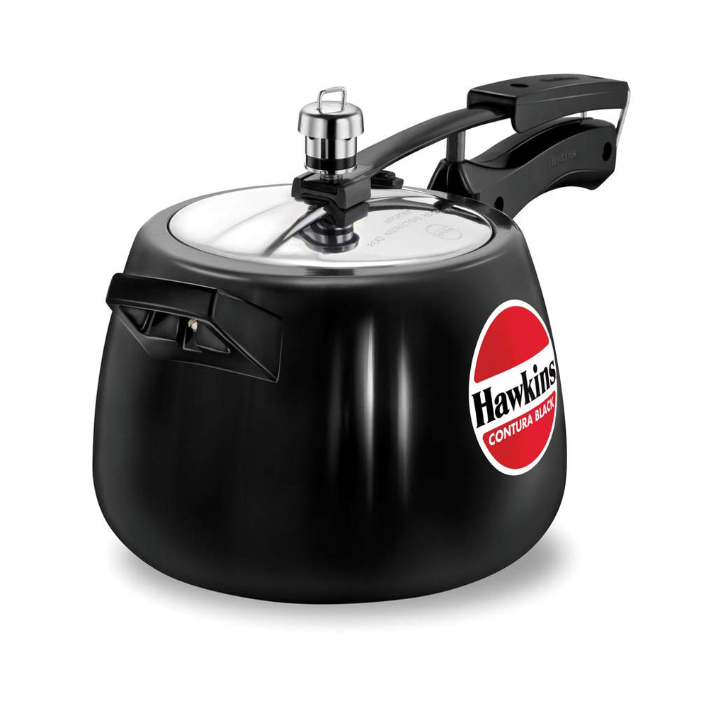 Hawkins Contura Hard Anodised Aluminium Pressure Cooker | Black