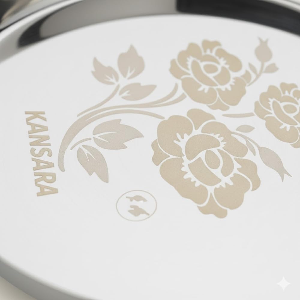 Laser Engraved Stainless Steel Thali Set of 6