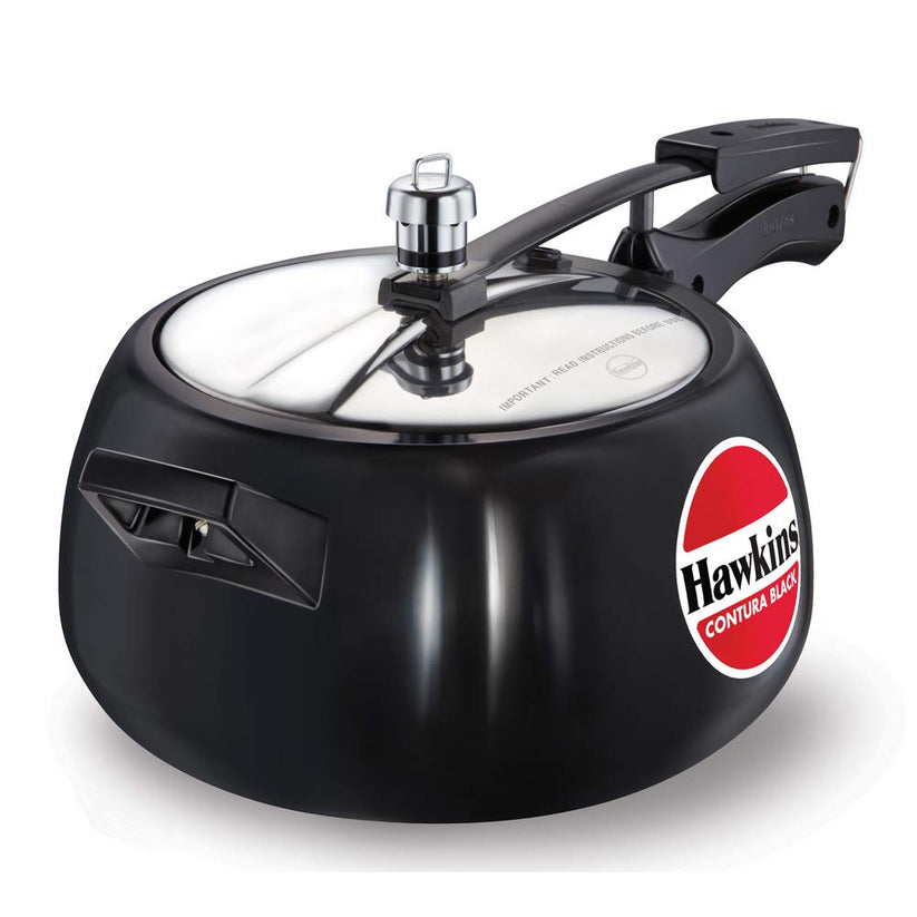 Hawkins Contura Hard Anodised Aluminium Pressure Cooker | Black