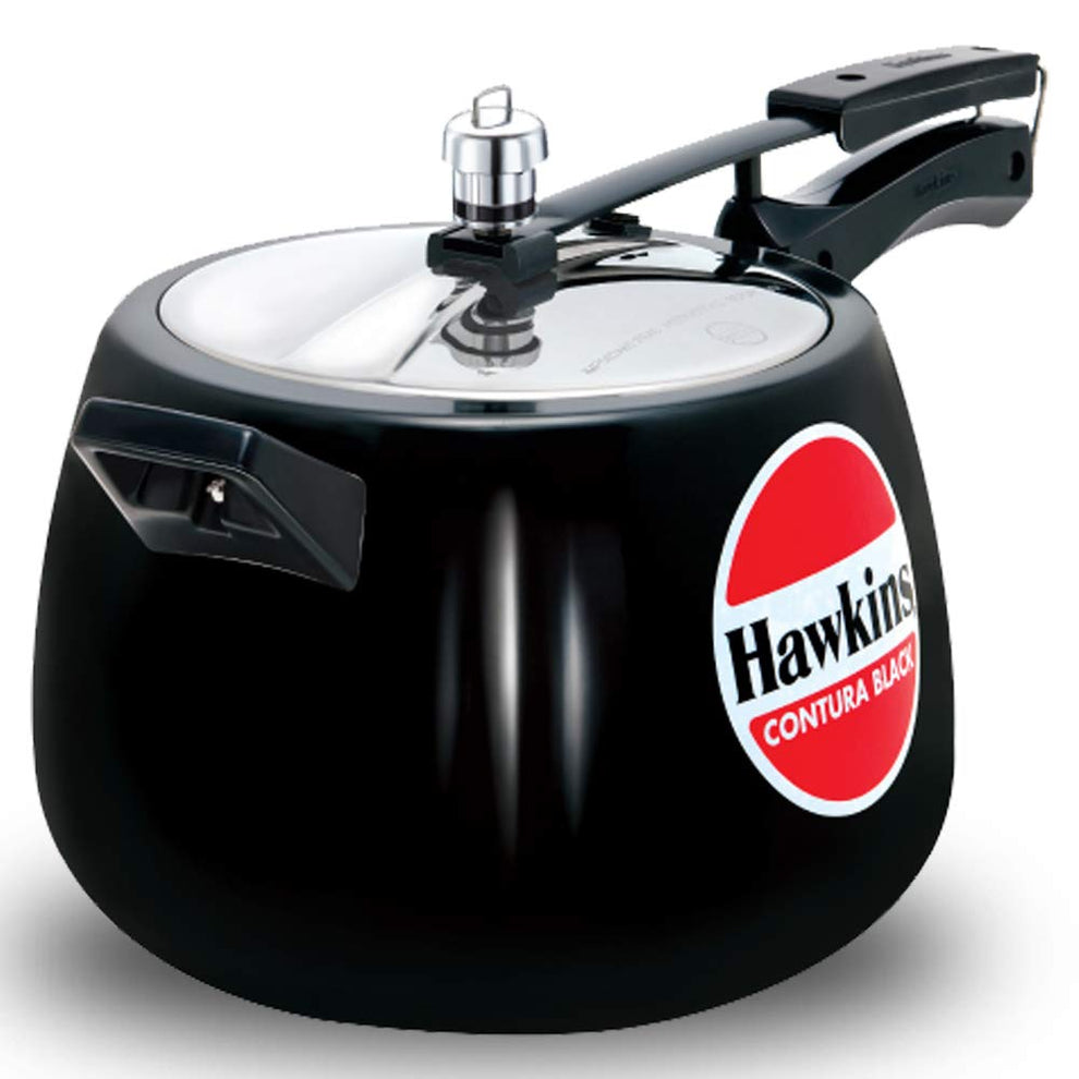 Hawkins Contura Hard Anodised Aluminium Pressure Cooker | Black